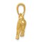 14K Yellow Gold Chihuahua Dog Charm Pendant Jewelry 18mm x 16mm